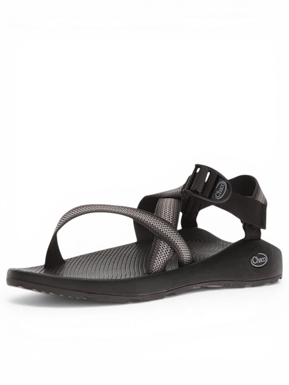 Chaco Split Gray Stripe Black Z/1 Adjustable Strap Classic Sandals New Men's 9W